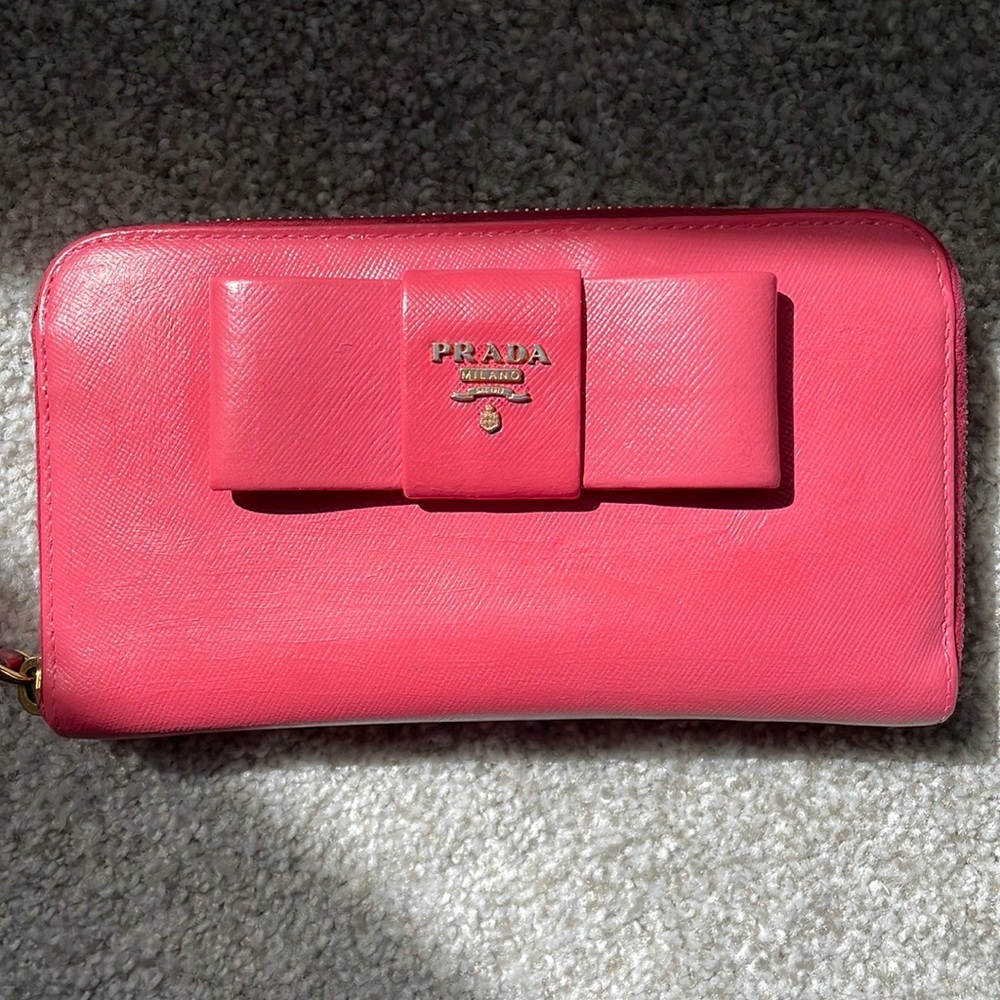 Pink Prada Wallet